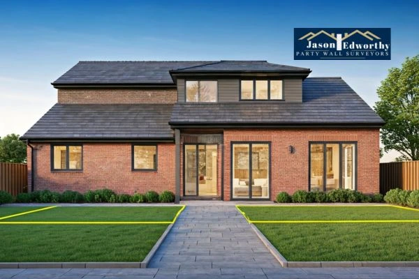 Home extension focusing on boundary line East Sussex