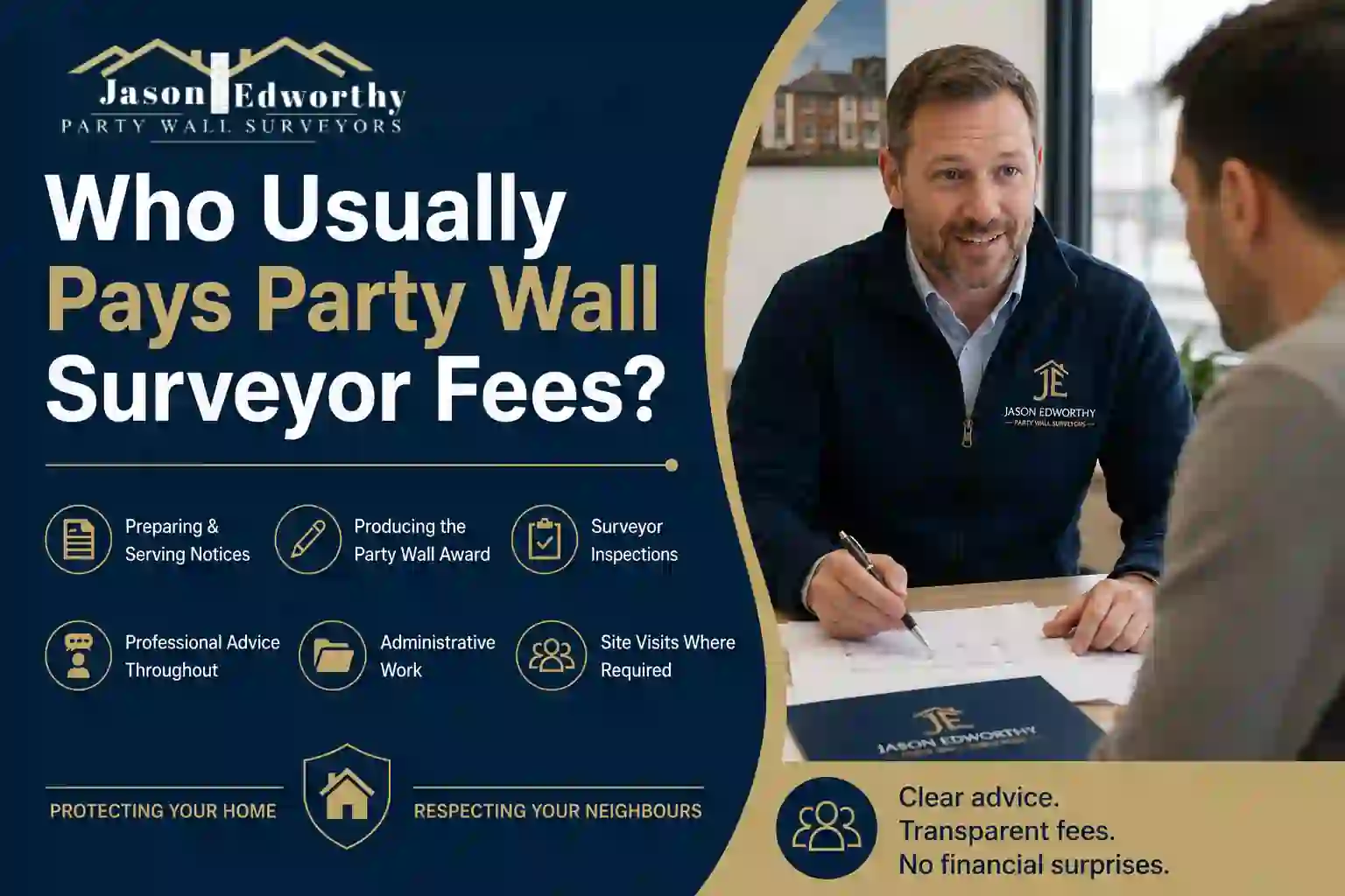 Who Usually Pays Party Wall Surveyor Fees East Sussex?